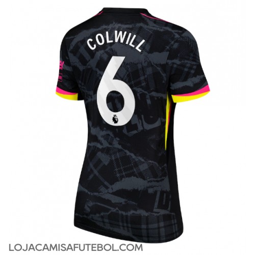 Camisa de Futebol Chelsea Levi Colwill #6 Equipamento Alternativo Mulheres 2024-25 Manga Curta